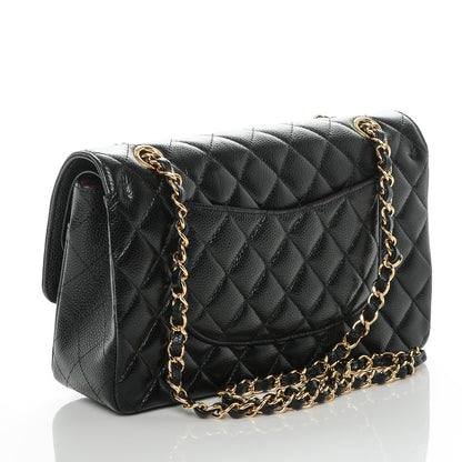 Chanel Caviar Quilted Medium Double Flap Black 3 of 7