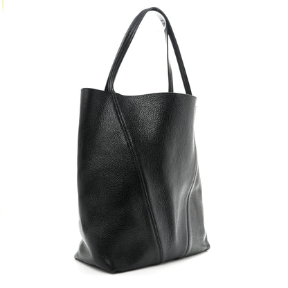 Chloe Grained Calfskin Large Spin Tote Black 3 of 13