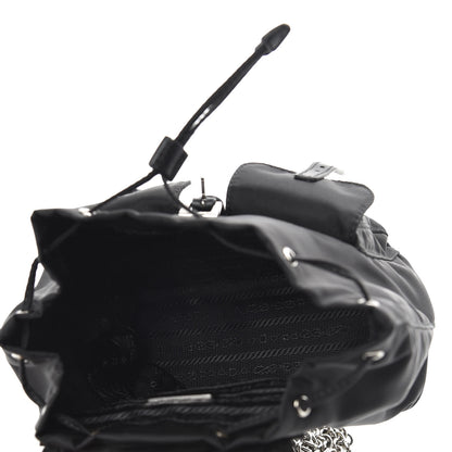 Prada Nylon Vela Mini Crossbody Backpack Black 4 of 9