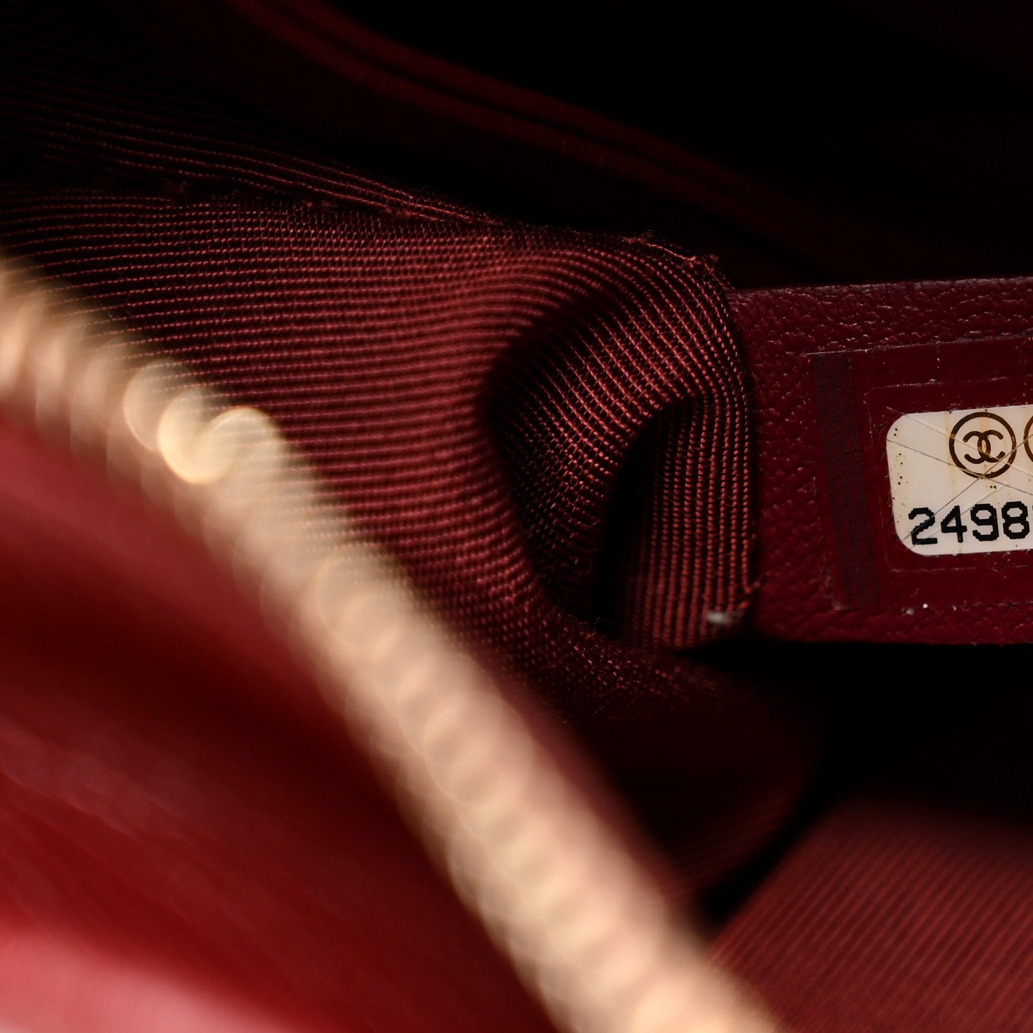 Chanel Knit Calfskin Small Gabrielle Hobo Red 7 of 10