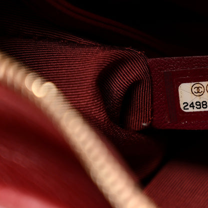Chanel Knit Calfskin Small Gabrielle Hobo Red 7 of 10
