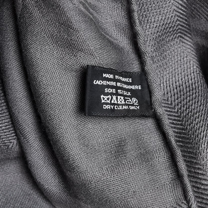 Hermes Cashmere Silk New Libris Stole Flanelle 5 of 5