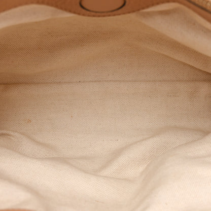 Gucci Pebbled Calfskin Medium Bamboo Shopper Tote Camelia 6 of 16