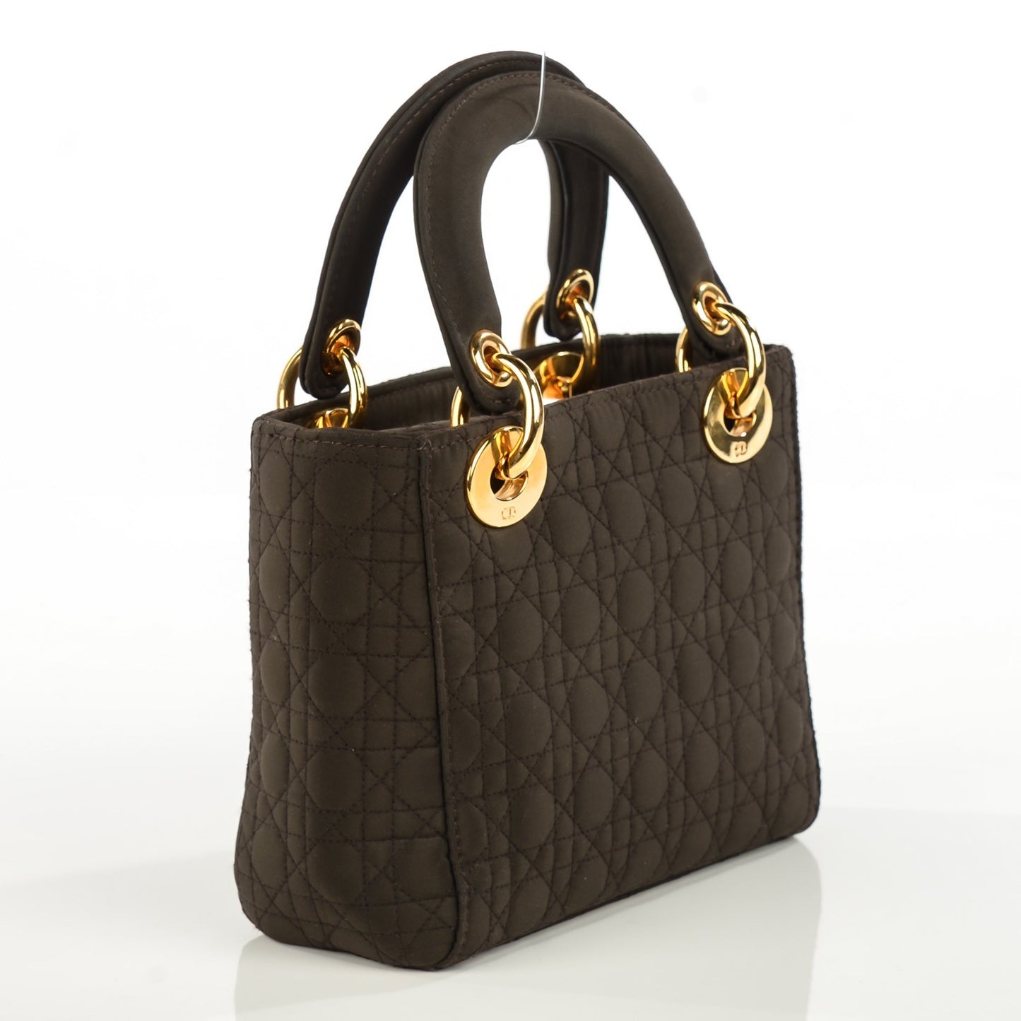 Nylon Cannage Mini Lady Dior Brown