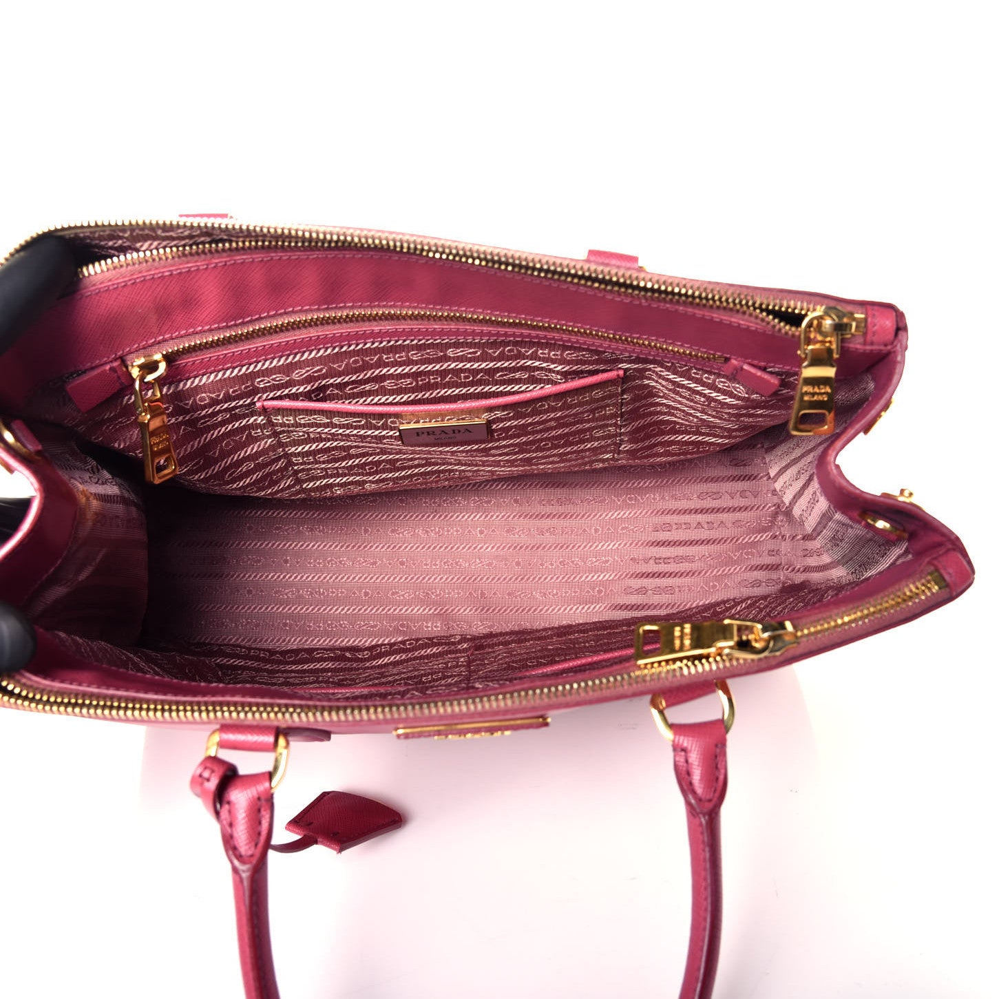 Prada Saffiano Medium Galleria Double Zip Tote Bruyere 5 of 9
