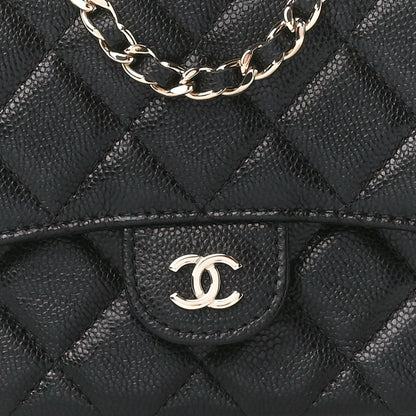 Chanel Caviar Quilted Flap Phone Holder With Chain Black 12 of 15