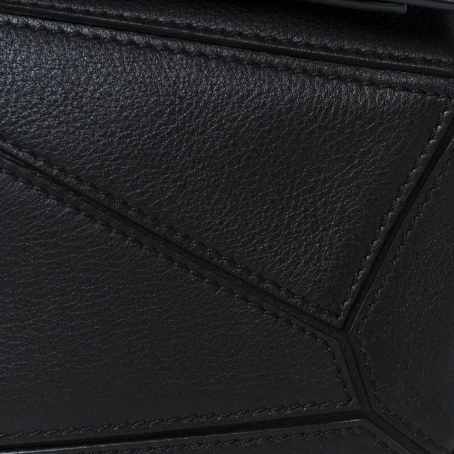 Calfskin Mini Puzzle Bag Black