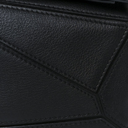 Loewe Calfskin Mini Puzzle Bag Black 9 of 11