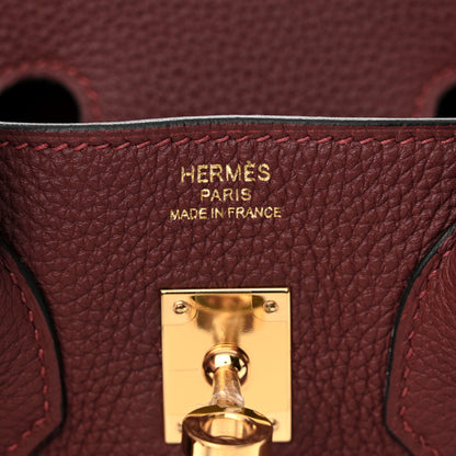 Hermes Togo Birkin 25 Rouge H 6 of 11