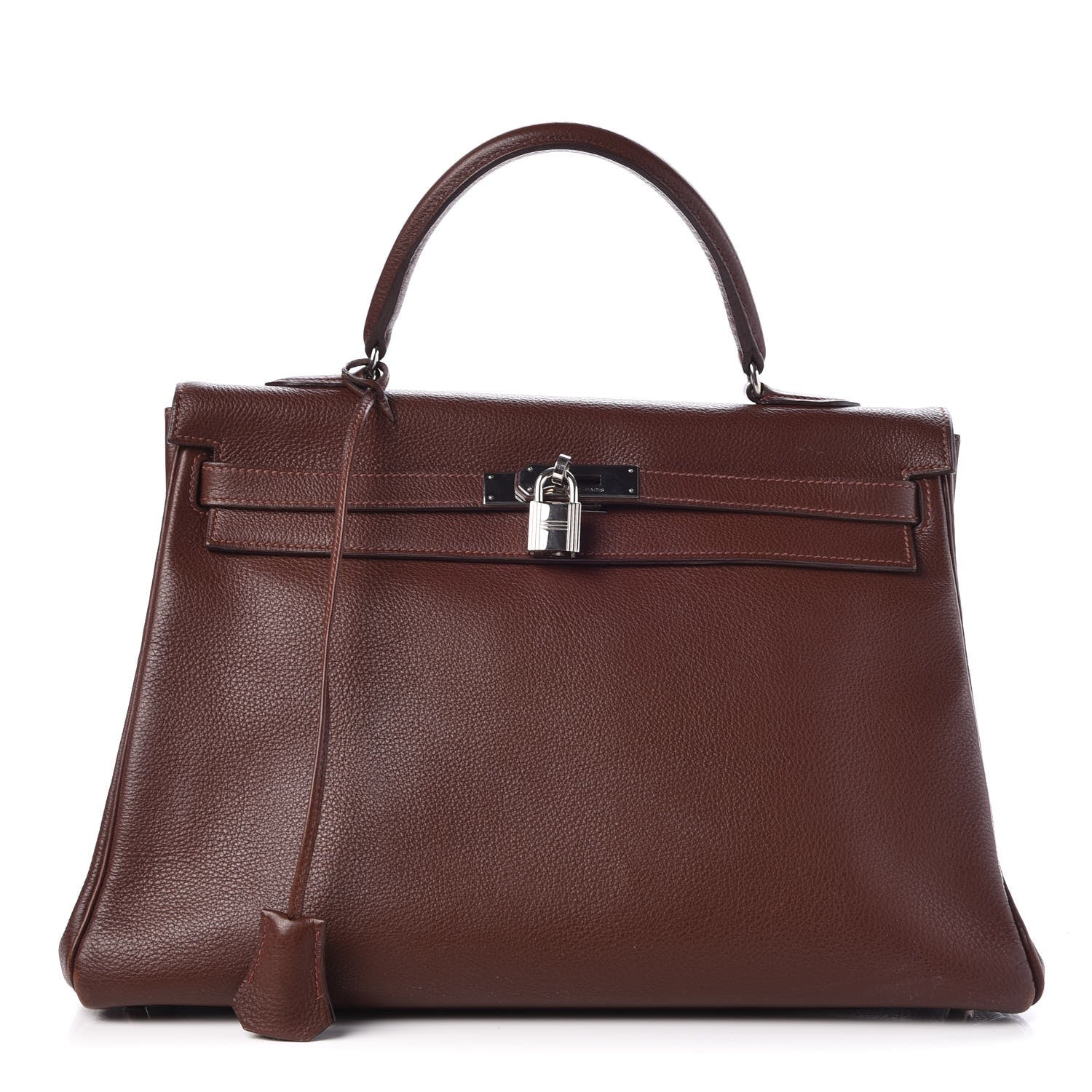 Hermes Evergrain Kelly Retourne 35 Havane 2 of 68