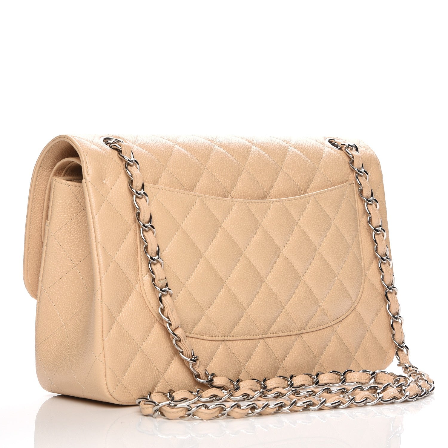 Chanel Caviar Quilted Jumbo Double Flap Beige Clair 3 of 8