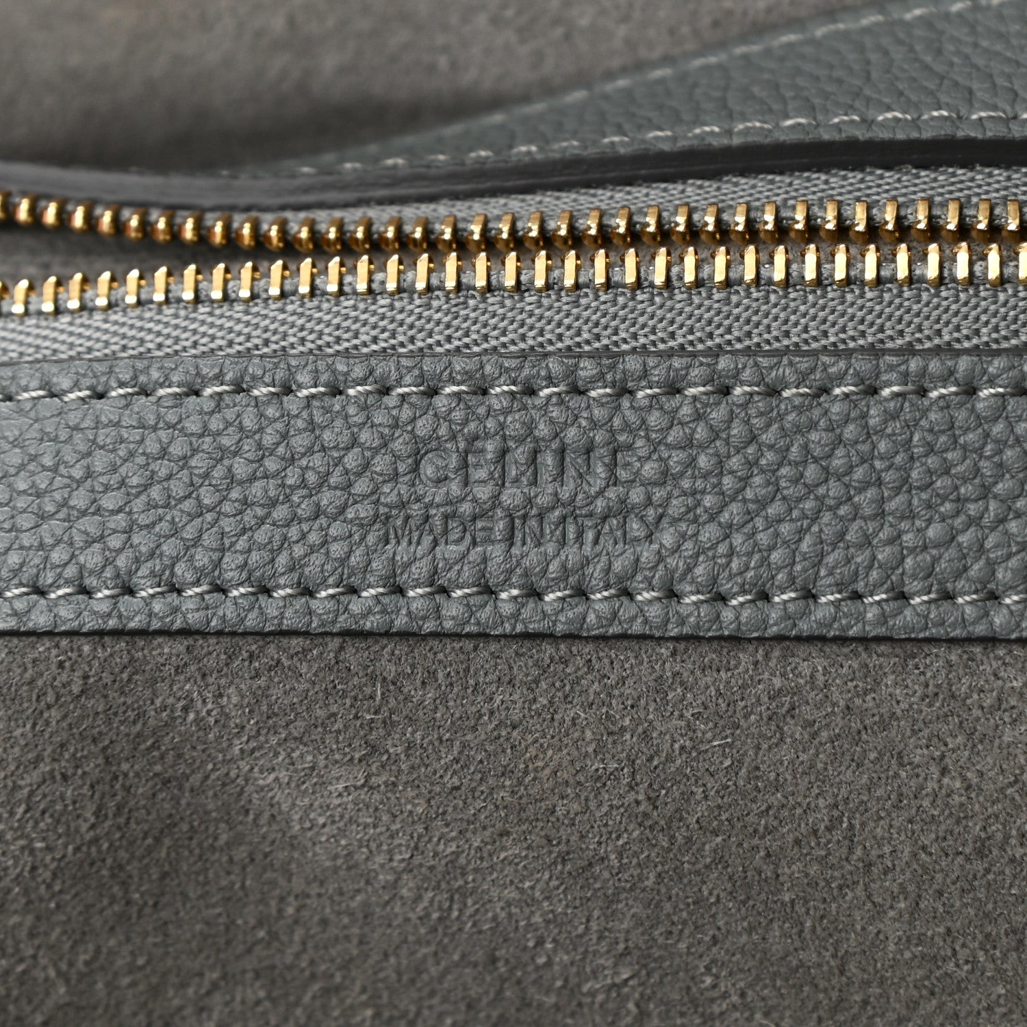 Celine Soft Grained Calfskin Small Belt Cabas Phantom Storm 6 of 10