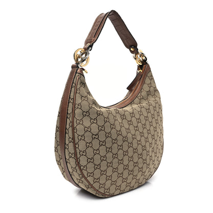 Gucci Monogram Medium GG Twins Hobo Bronze 3 of 14