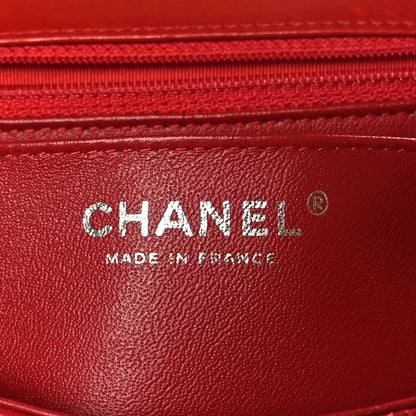 Chanel Lambskin Quilted Mini Square Flap Red 6 of 10