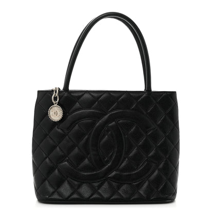 Chanel Caviar Quilted Medallion Tote Black 1 of 10