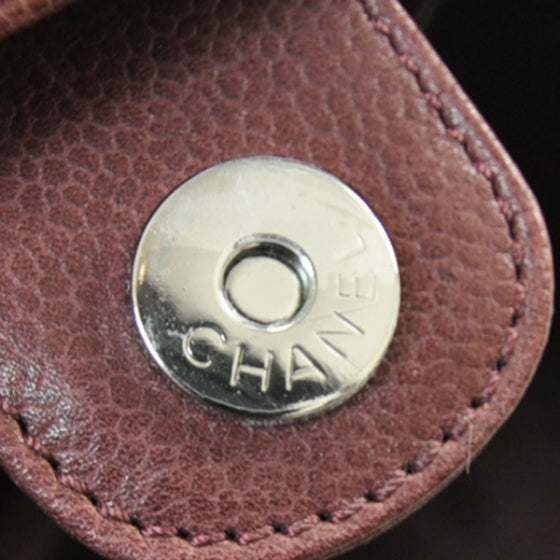 Caviar Petit Shopping Tote PST Bordeaux