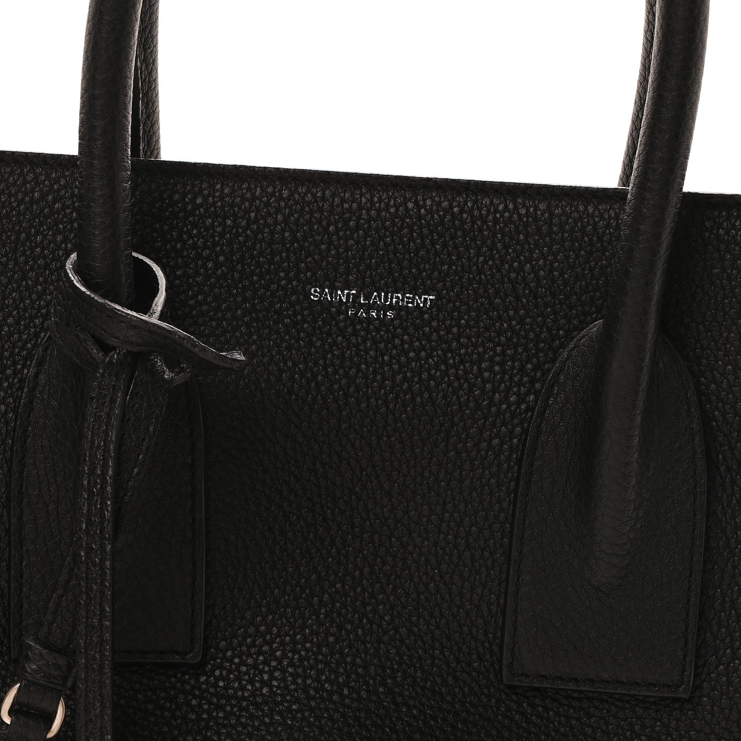 Saint Laurent Grained Calfskin Small Supple Sac De Jour  Black 7 of 9