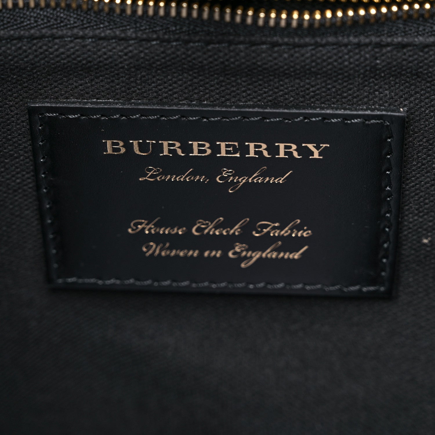 Burberry Derby Calfskin House Check Medium Banner Tote Ink Blue 7 of 10