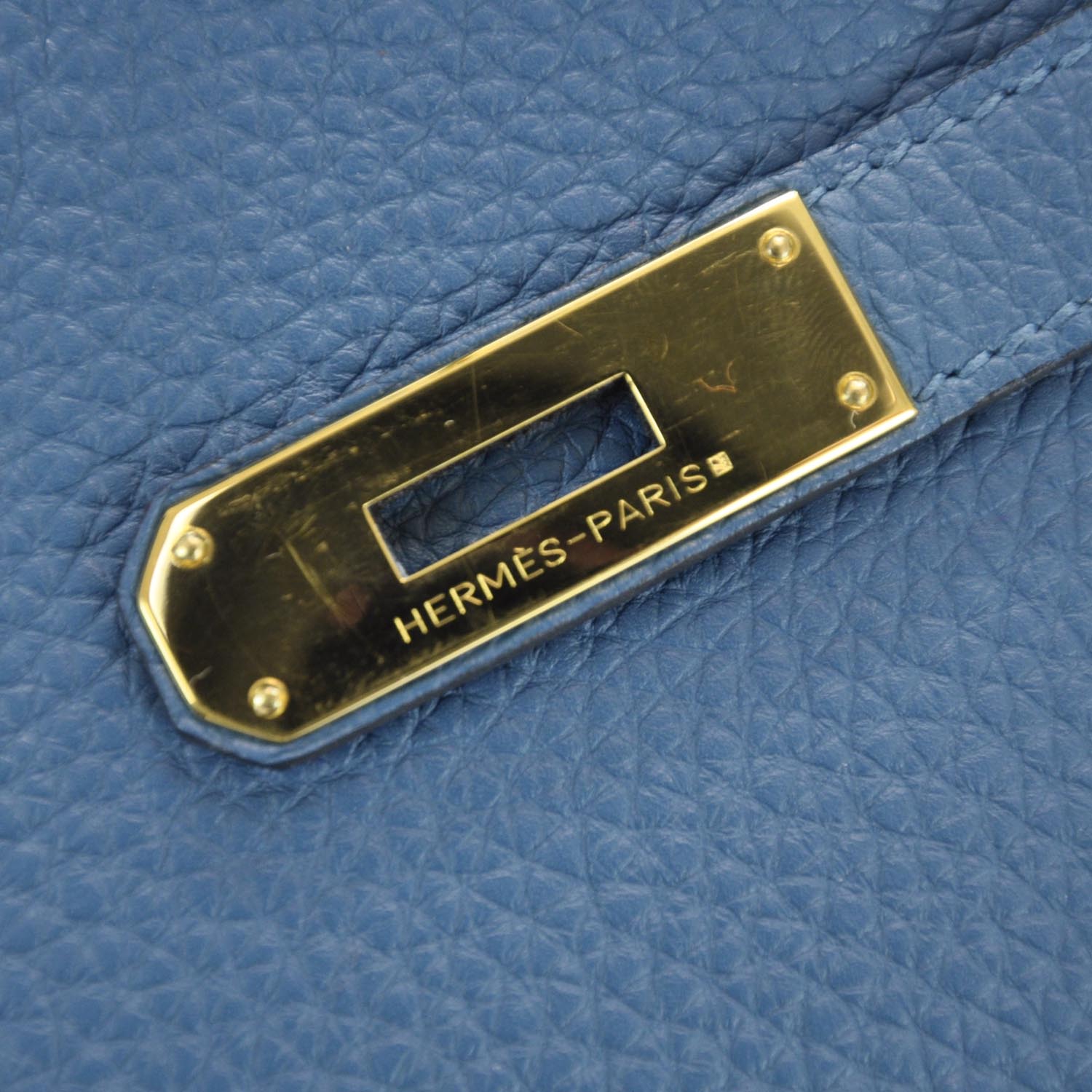 Hermes Togo BIRKIN 35 Bleu Cobalt 9 of 10