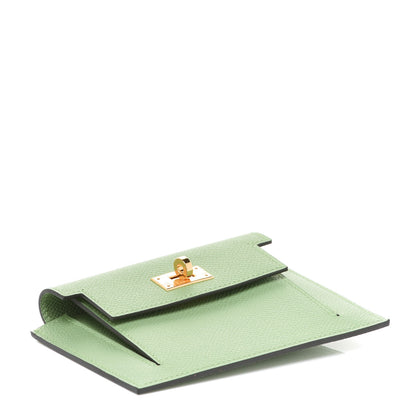 Hermes Epsom Kelly Pocket Compact Wallet Vert Criquet 4 of 8