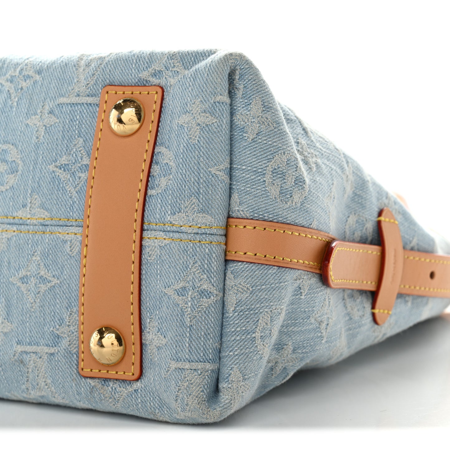 Monogram Denim CarryAll PM Sky Blue