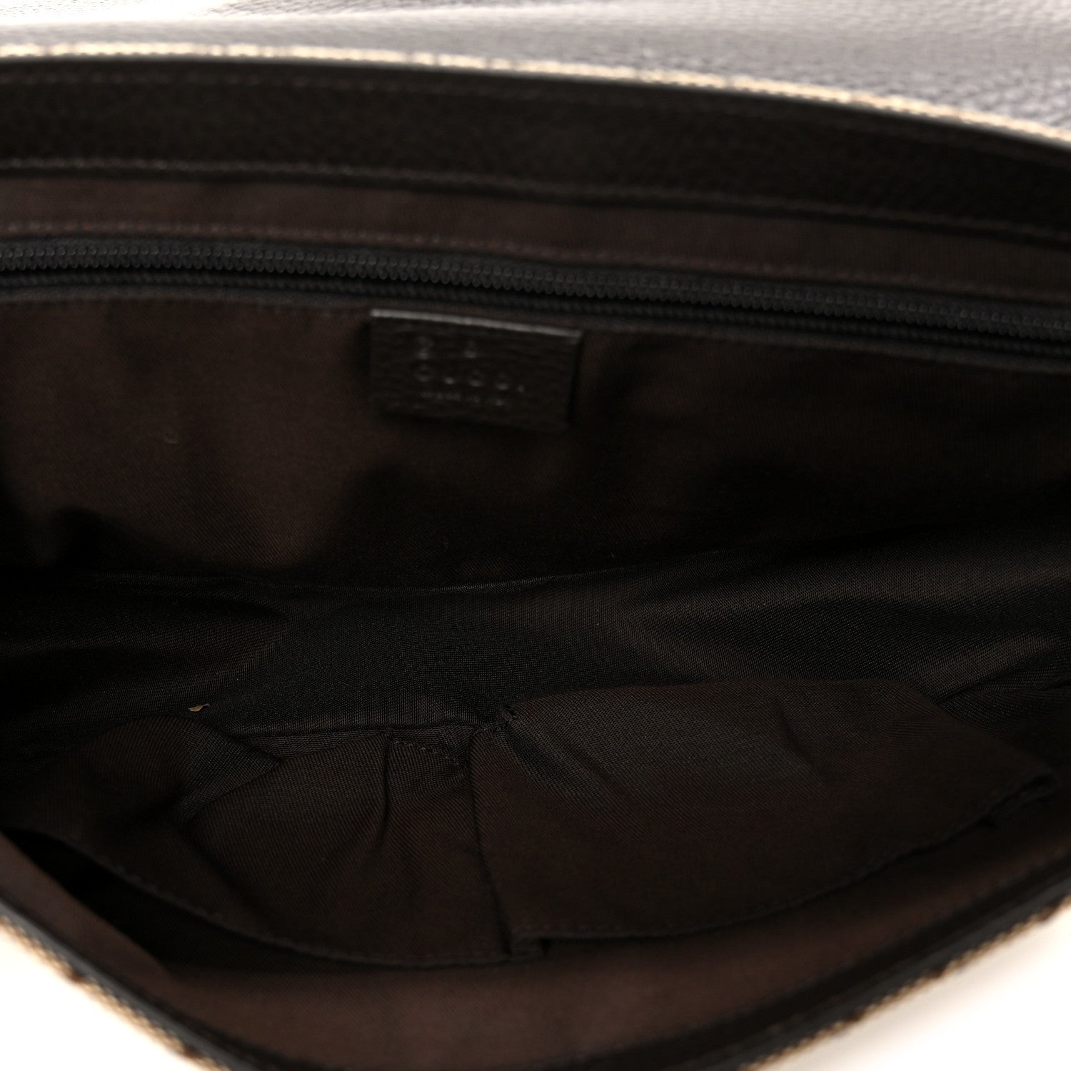 Gucci Monogram Flap Messenger Bag Beige Dark Brown 5 of 11