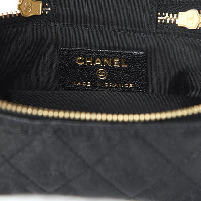 Chanel Caviar Quilted Mini Top Handle Vanity With Chain Black 6 of 11