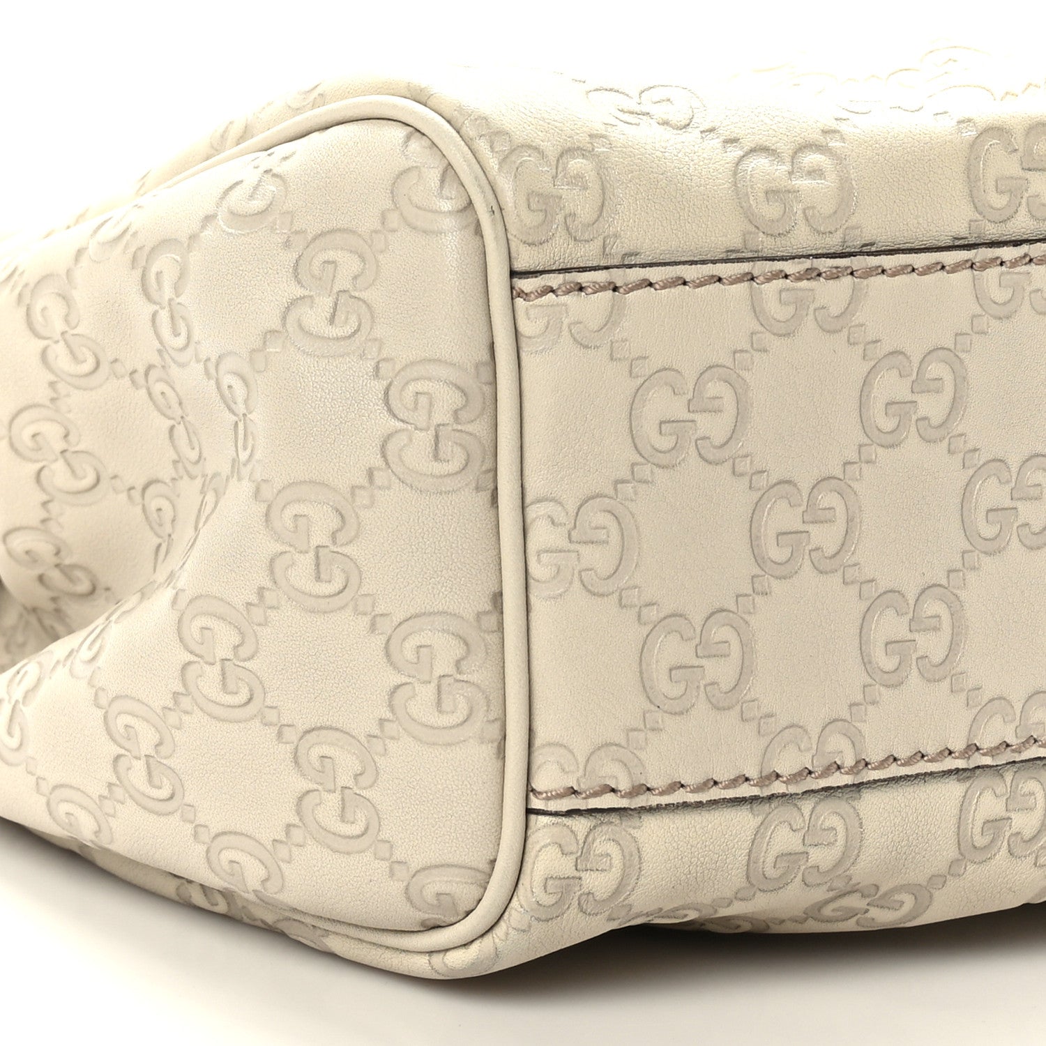 Gucci Guccissima Medium Sukey Tote Mystic White 8 of 9