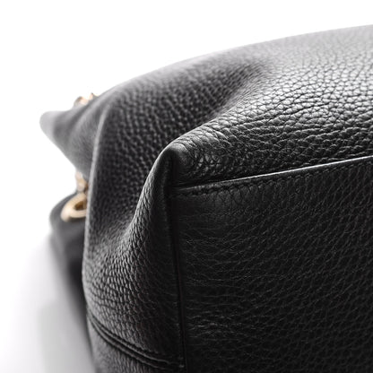 Gucci Pebbled Calfskin Medium Soho Chain Shoulder Bag Black 10 of 11