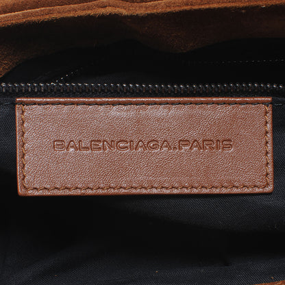 Balenciaga Baby Daim Suede Neo Folk Messenger Chataigne 8 of 9
