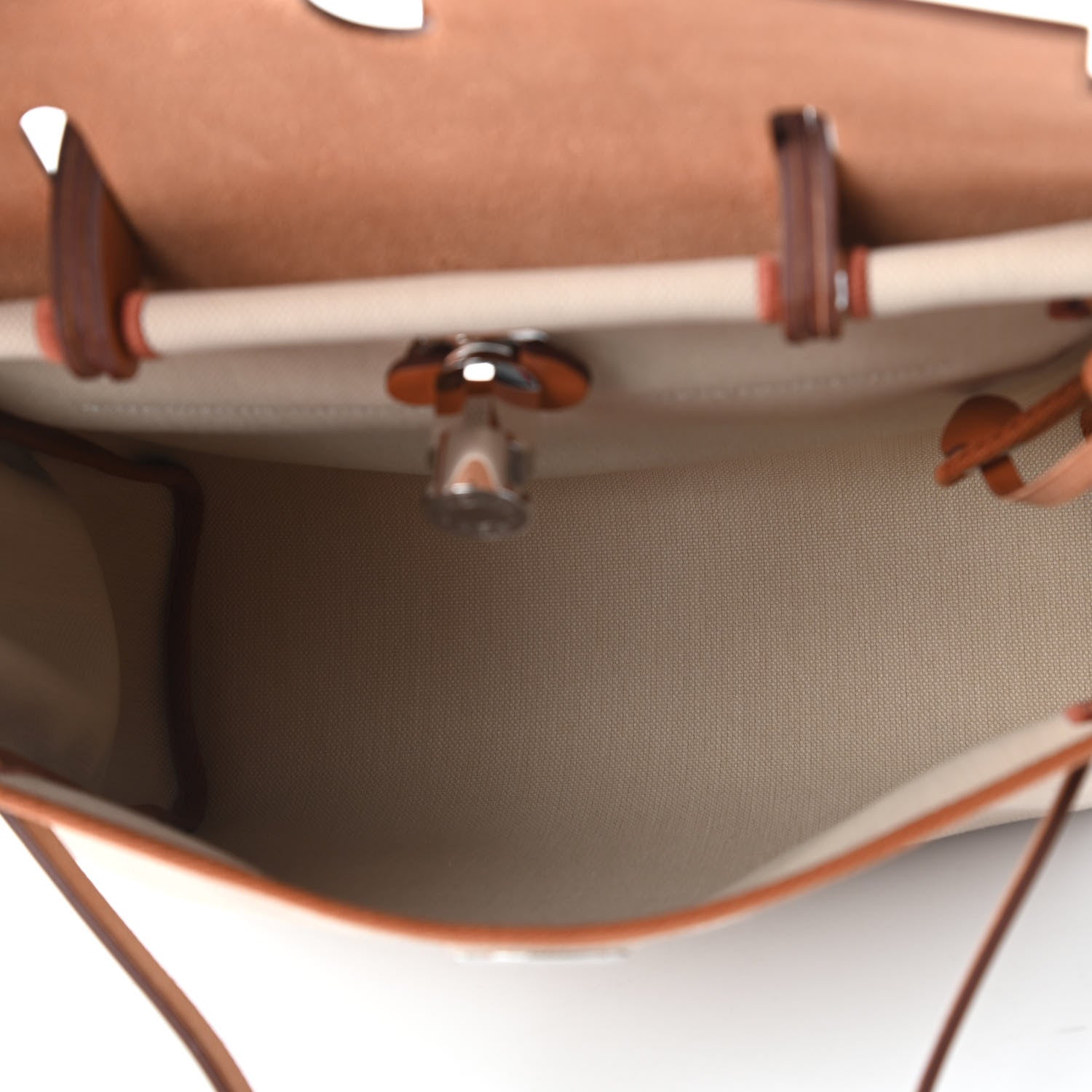 Hermes Vache Hunter Criss Viking Herbag Zip Retourne 31 PM Beton Fauve 5 of 10