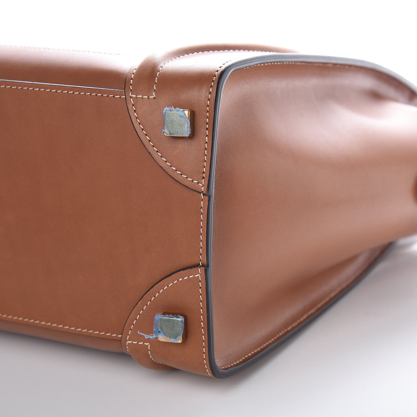 Natural Calfskin Micro Luggage Tan