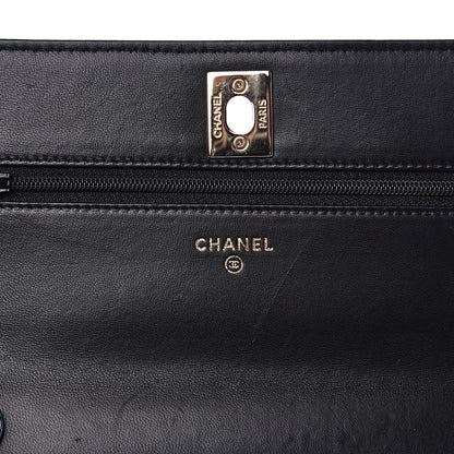 Chanel Lambskin Quilted Trendy CC Wallet On Chain WOC Black 5 of 15