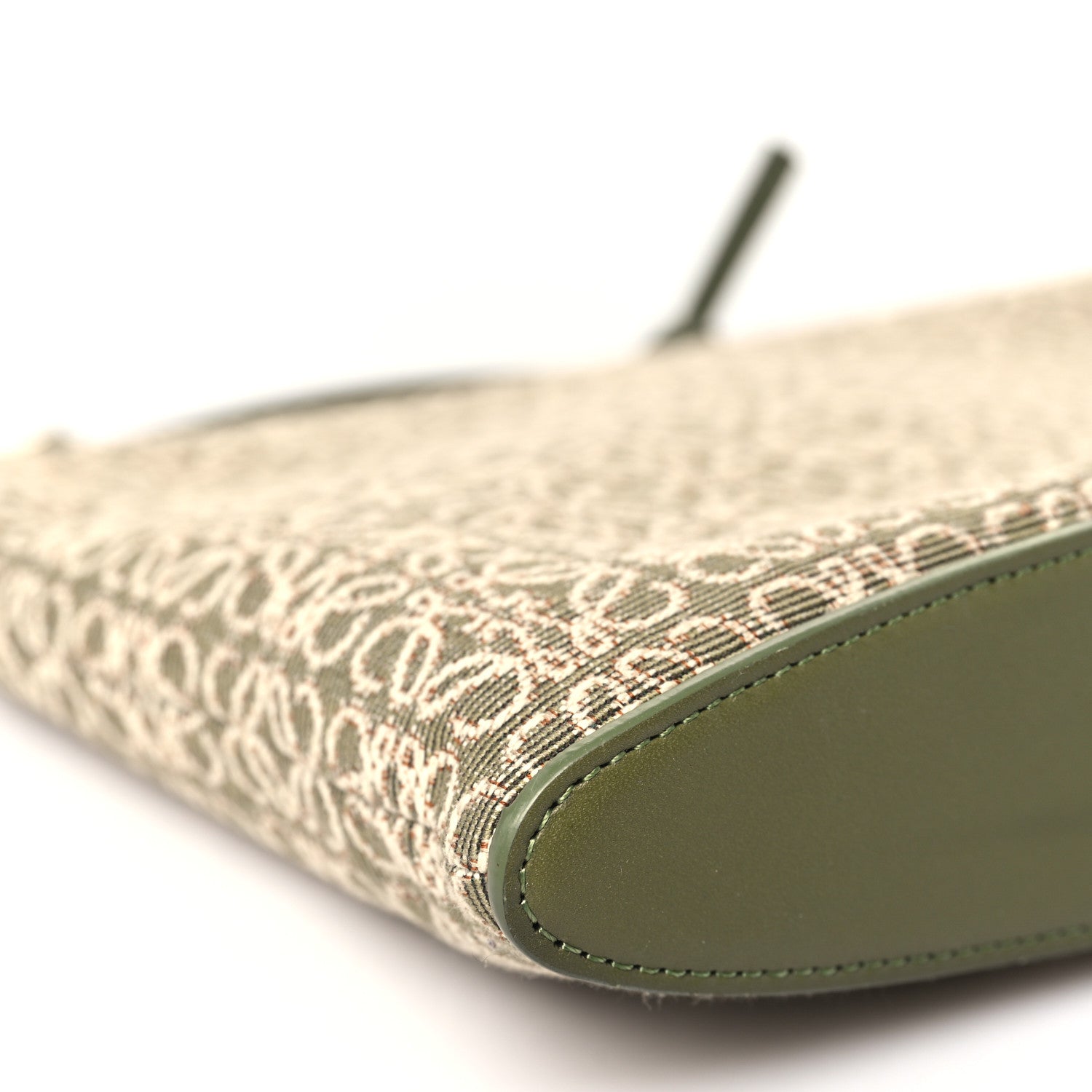 Loewe Jacquard Anagram Calfskin Clutch Avocado Green 9 of 10
