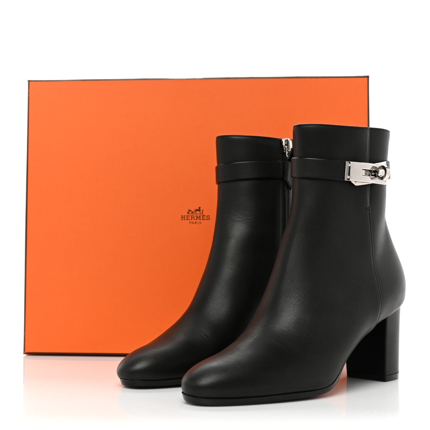 Calfskin Saint Germain Ankle Boots 36 Black