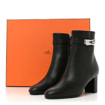 Hermes Calfskin Saint Germain Ankle Boots 36 Black 9 of 9