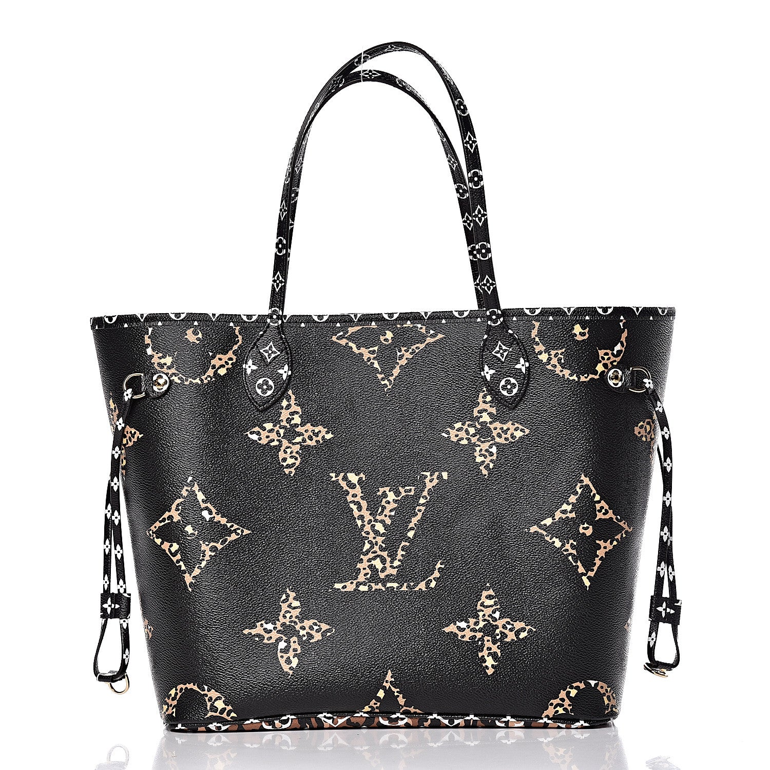Louis Vuitton Monogram Giant Jungle Neverfull MM Black 3 of 11