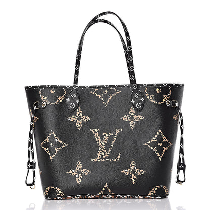 Louis Vuitton Monogram Giant Jungle Neverfull MM Black 3 of 11