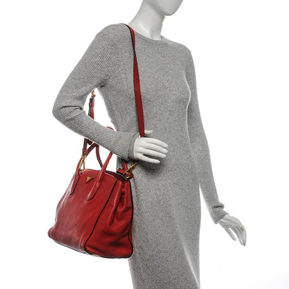 Prada Vitello Grain Tote Fuoco 2 of 19