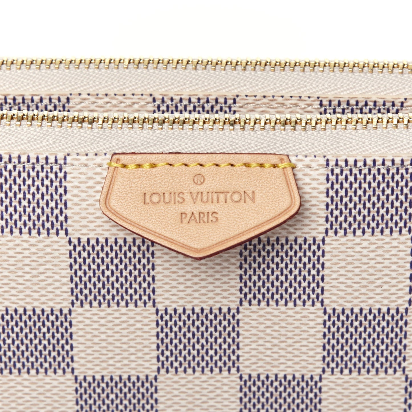 Damier Azur Double Zip Pochette