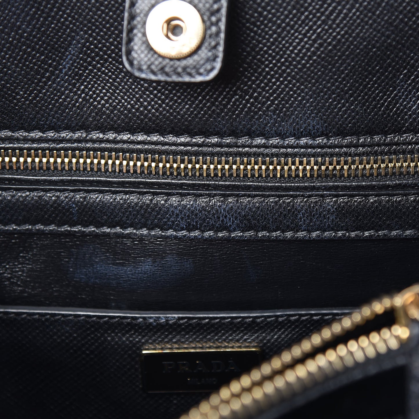 Saffiano Cuir Open Promenade Tote Black