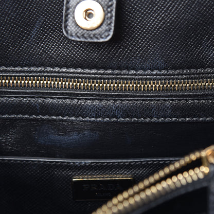 Prada Saffiano Cuir Open Promenade Tote Black 10 of 19