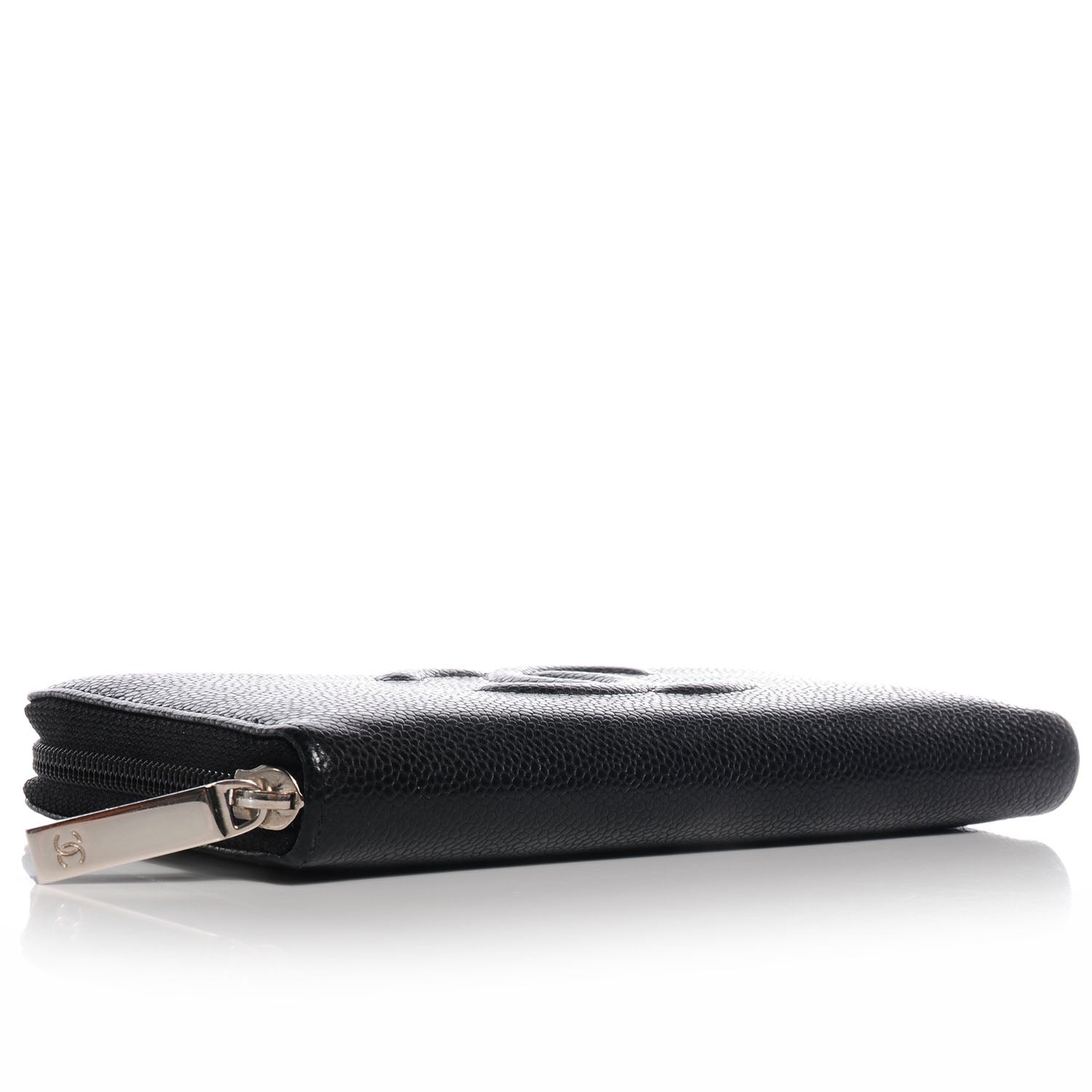 Chanel Caviar CC Large Gusset Zip Around Wallet Black 4 of 9