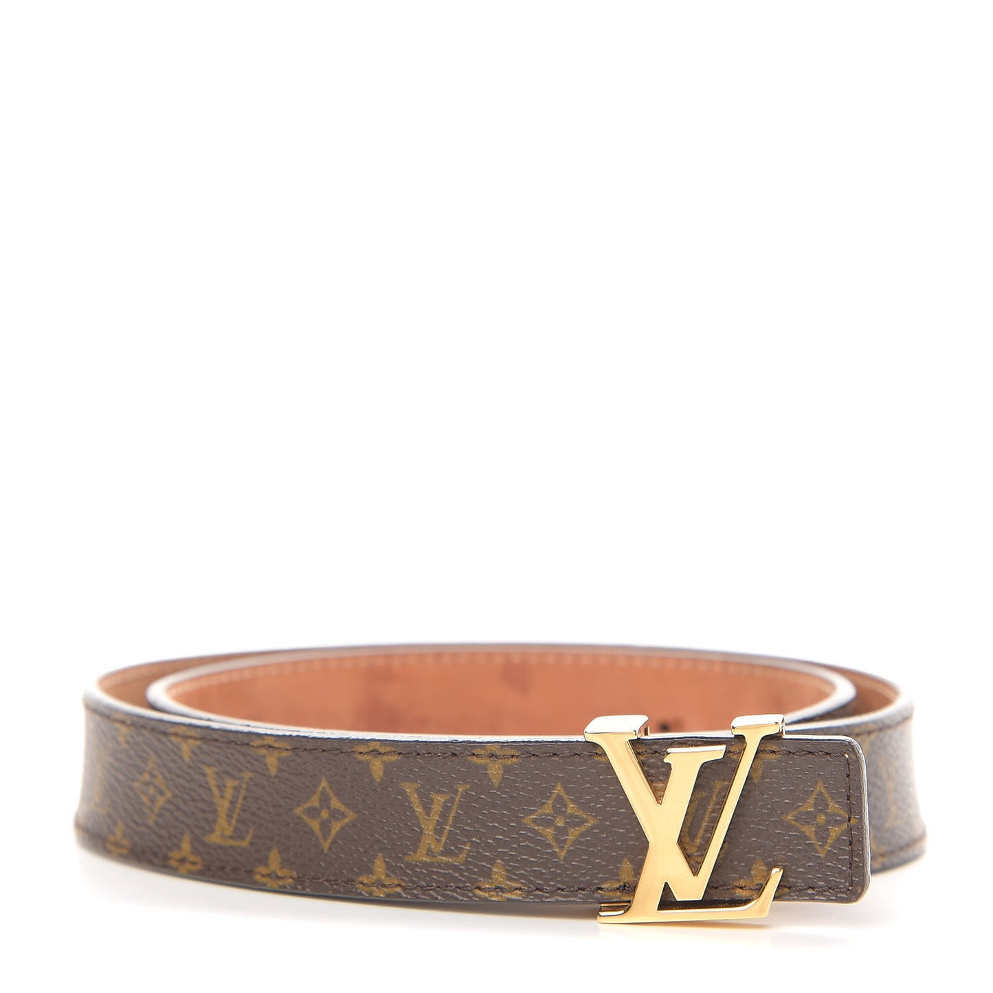 Calfskin Monogram 30mm LV Initiales Reversible Belt 75 30 Black