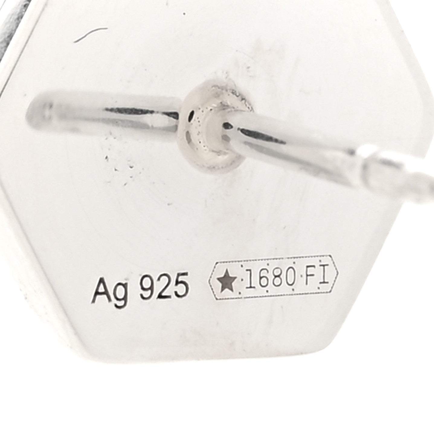 Sterling Silver Logo Trademark Earrings