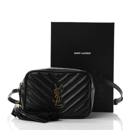 Saint Laurent Calfskin Matelasse Monogram Lou Belt Bag Black 10 of 10