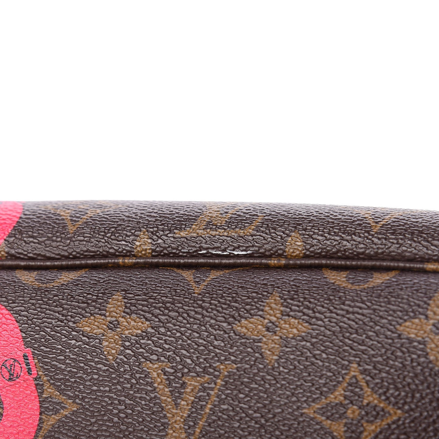 Monogram Bay Neverfull MM Rose Ballerine Poppy