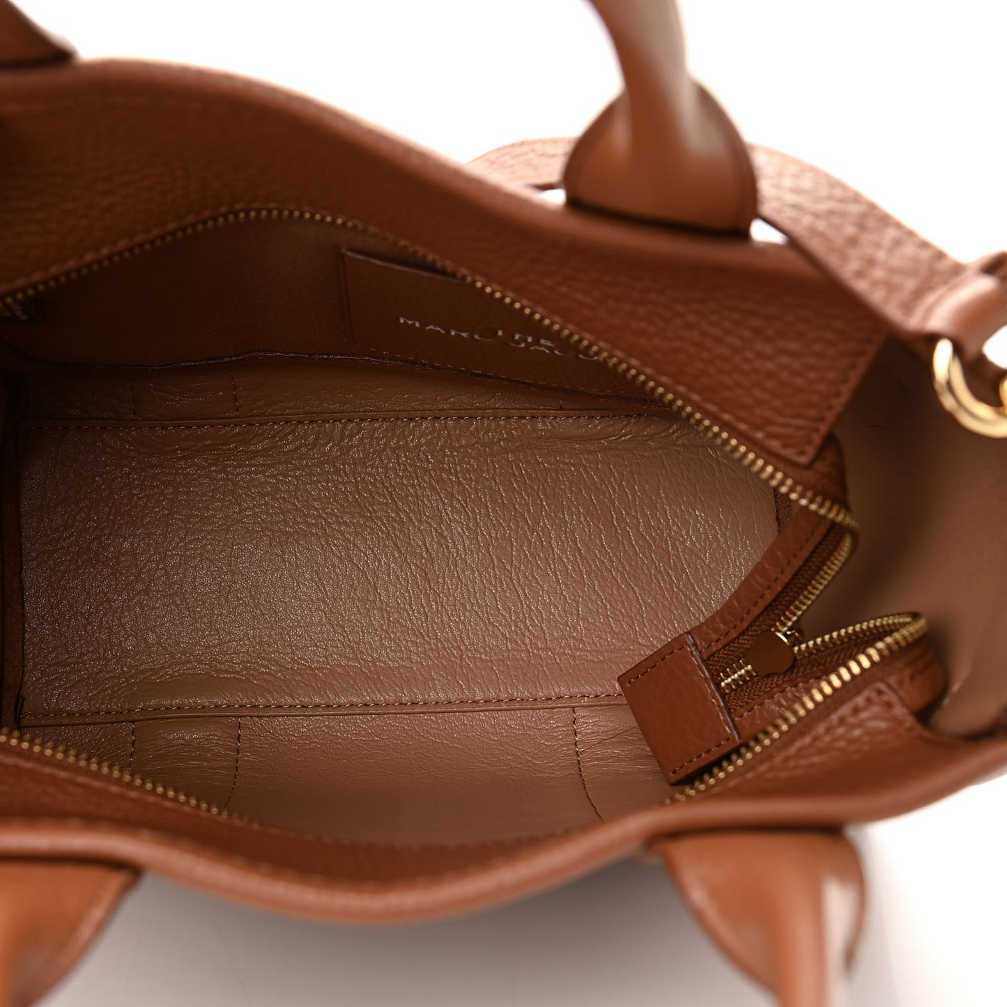 Grained Calfskin Small The Tote Bag Argan Oil