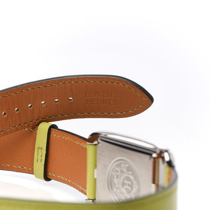 Hermes Stainless Steel Chevre Mysore 29mm Cape Cod Double Tour Quartz Watch Vert Anis 8 of 9
