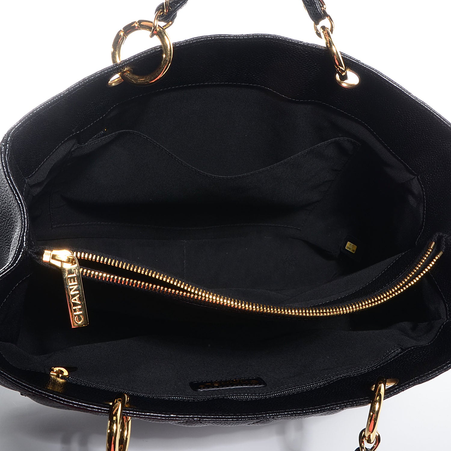 Chanel Caviar Grand Shopping Tote GST Black 5 of 7